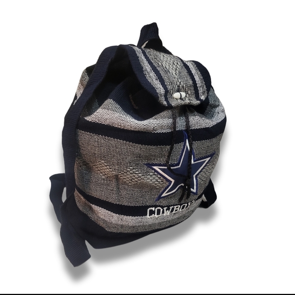 🌿Dallas Cowboys Fan Woven Drawstring Backpack⭐ - Picture 4 of 16